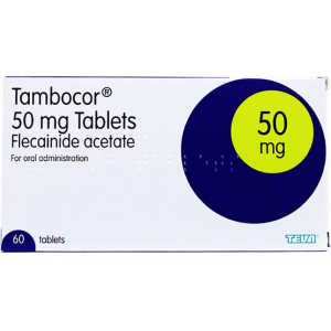 TAMBOCOR 50 MG ( FLECAINIDE ACETATE ) 60 TABLETS